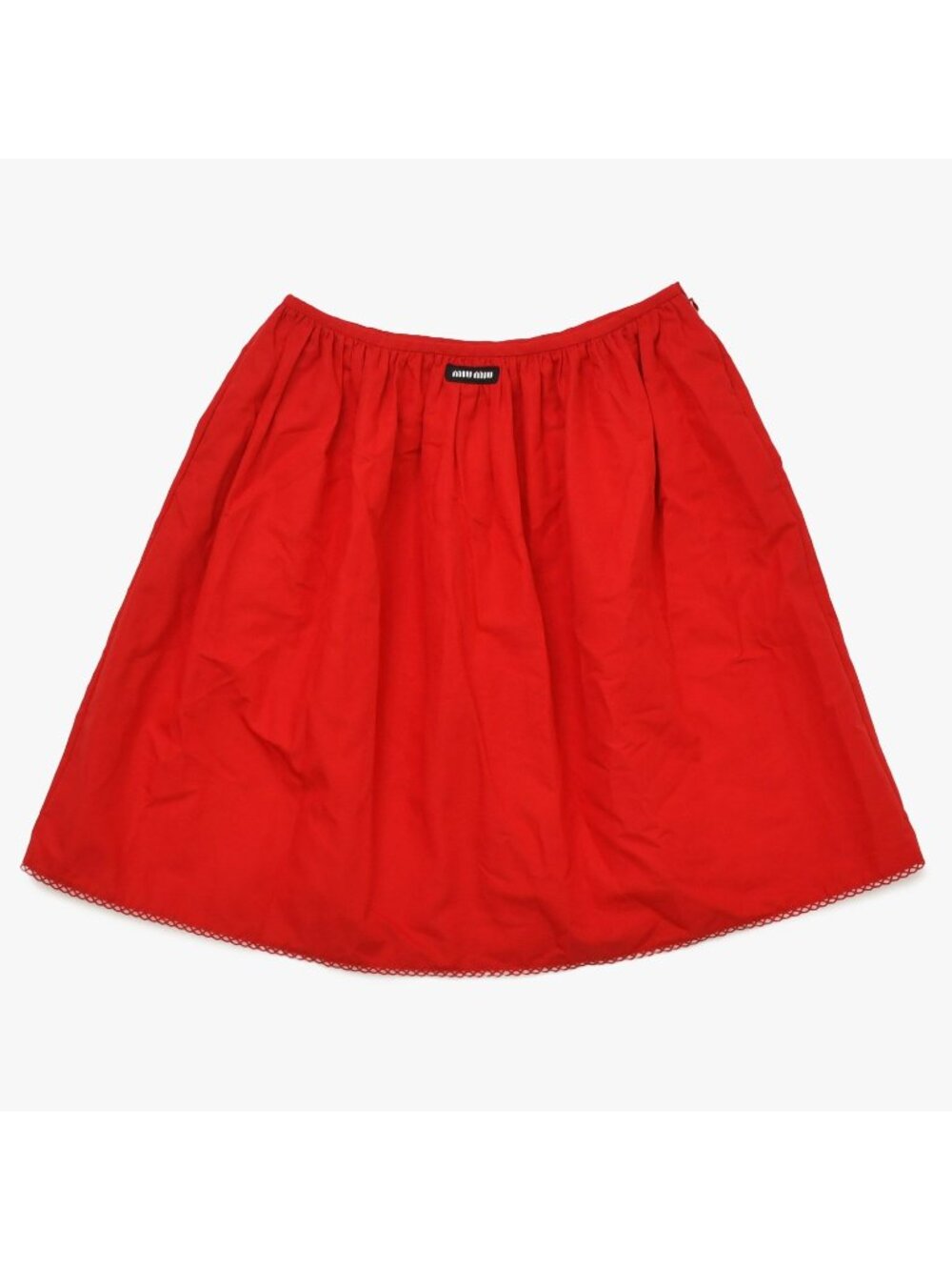 Miu Miu Skirt Mini Cotton Red